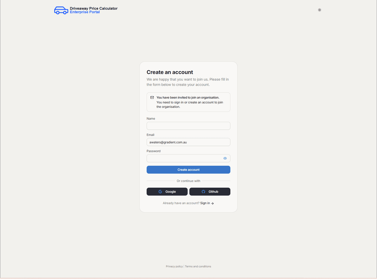 Joining an existing organisation | Documentation | Gradient DAPC